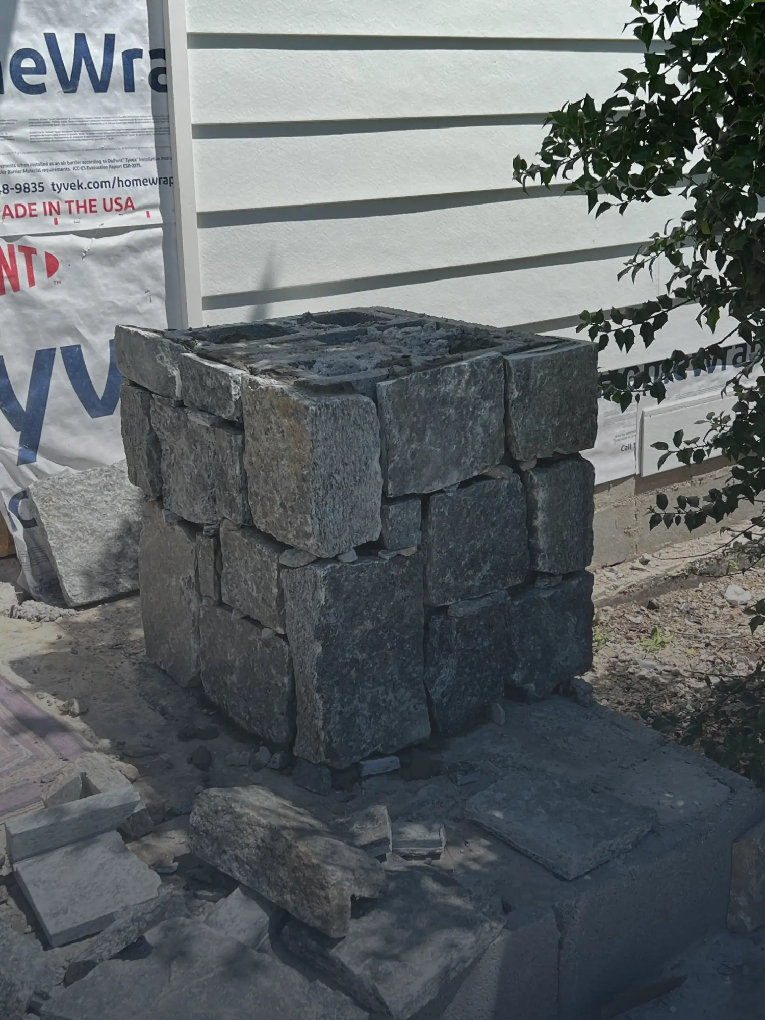 Stone Patio Build